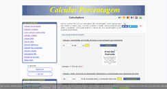 Desktop Screenshot of calcularporcentagem.com